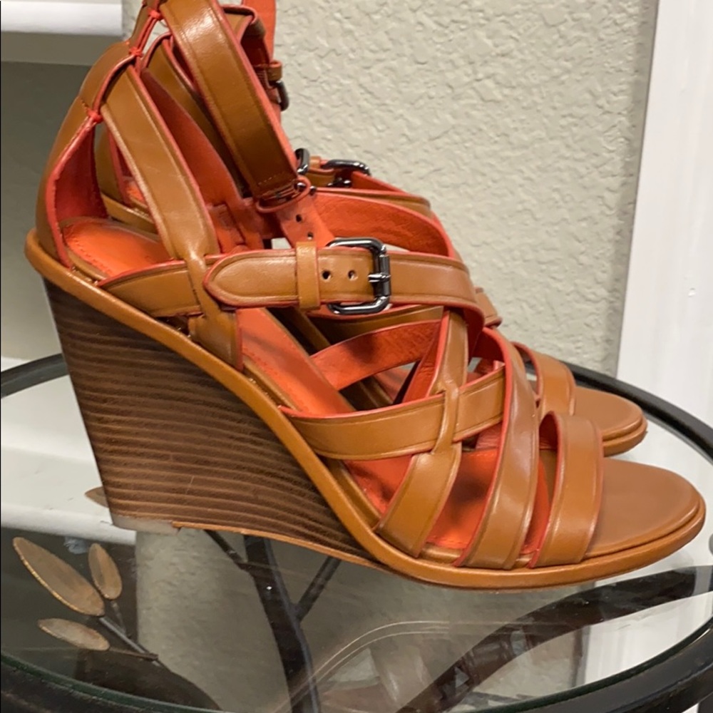 🍀Coach wedge sandal